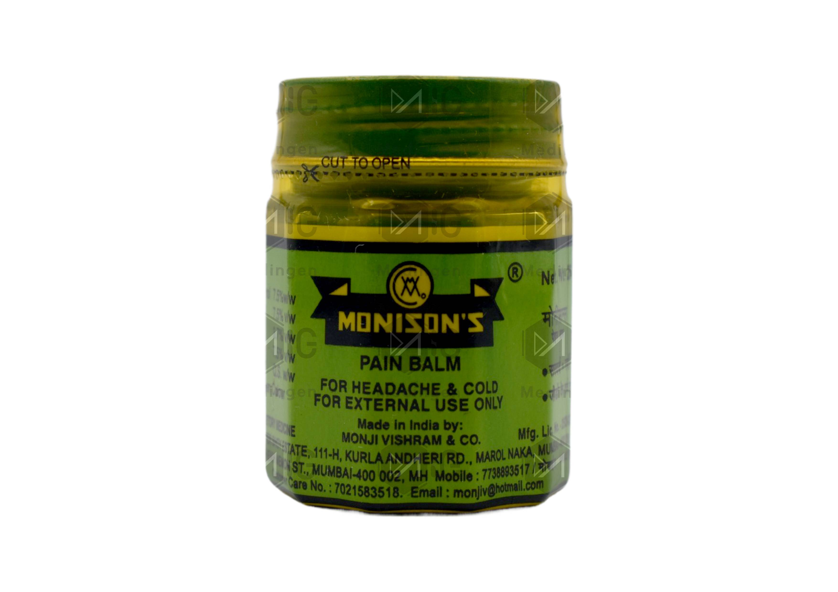 MONISON PAIN BALM 25GM